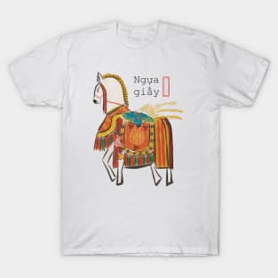 Paper horse - Vietnamese culture T-Shirt